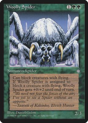 Woolly Spider card from Ice Age
