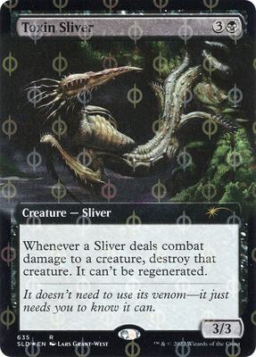 Toxin Sliver (Extended Art) (Step-and-Compleat Foil) card from Secret Lair Drop Series