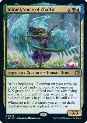 Jolrael, Voice of Zhalfir card from March of the Machine: The Aftermath
