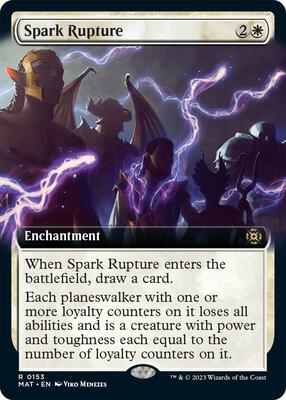 Spark Rupture (Extended Art) card from March of the Machine: The Aftermath