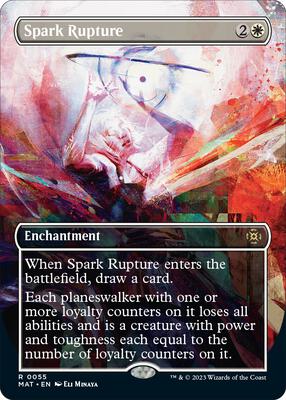 Spark Rupture (Borderless) card from March of the Machine: The Aftermath