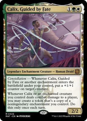 Calix, Guided by Fate card from March of the Machine: The Aftermath