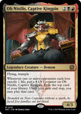Ob Nixilis, Captive Kingpin card from March of the Machine: The Aftermath