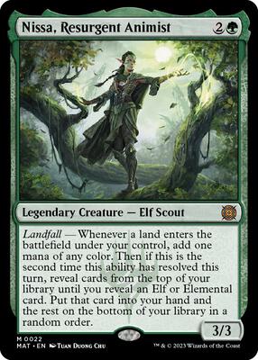Nissa, Resurgent Animist card from March of the Machine: The Aftermath