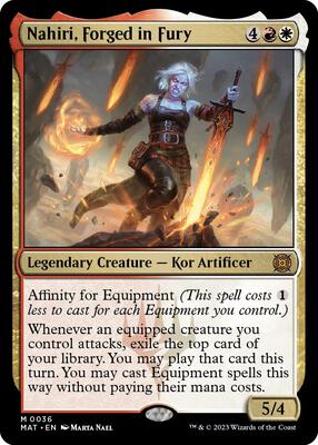 Nahiri, Forged in Fury card from March of the Machine: The Aftermath