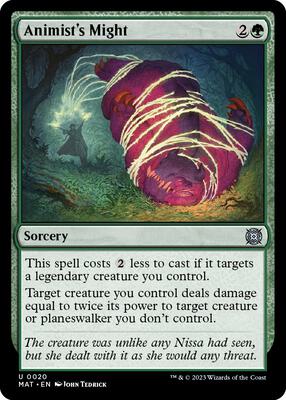 Animist's Might card from March of the Machine: The Aftermath