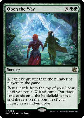 Open the Way card from March of the Machine: The Aftermath
