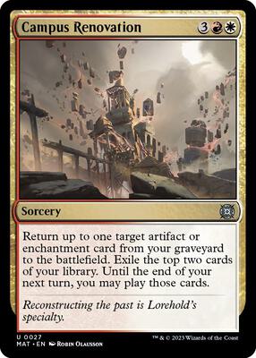 Campus Renovation card from March of the Machine: The Aftermath