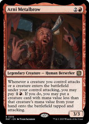 Arni Metalbrow card from March of the Machine: The Aftermath