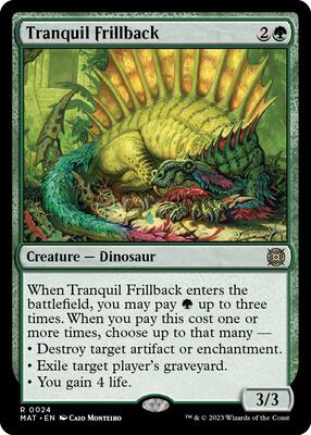 Tranquil Frillback card from March of the Machine: The Aftermath