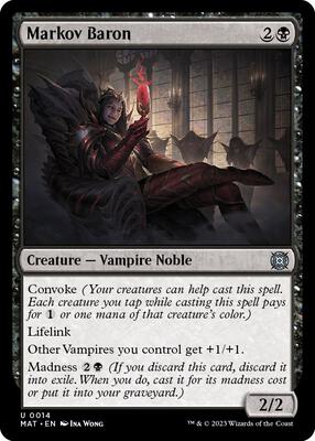 Markov Baron card from March of the Machine: The Aftermath