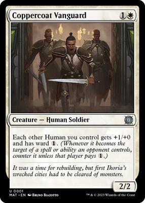 Coppercoat Vanguard card from March of the Machine: The Aftermath