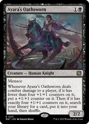 Ayara's Oathsworn card from March of the Machine: The Aftermath