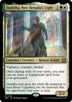 Danitha, New Benalia's Light card from March of the Machine: The Aftermath