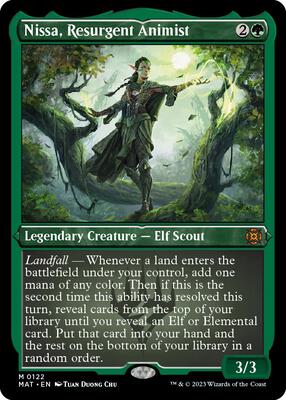 Nissa, Resurgent Animist (Foil Etched) card from March of the Machine: The Aftermath