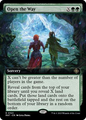 Open the Way (Extended Art) card from March of the Machine: The Aftermath
