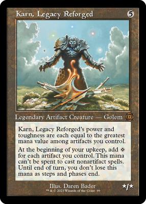 Karn, Legacy Reforged (Retro Frame) card from March of the Machine: The Aftermath