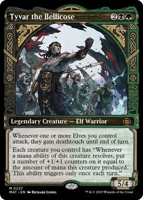 Tyvar the Bellicose (Halo Foil) card from March of the Machine: The Aftermath
