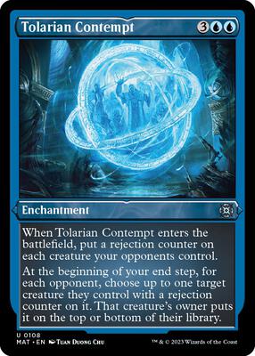 Tolarian Contempt (Foil Etched) card from March of the Machine: The Aftermath
