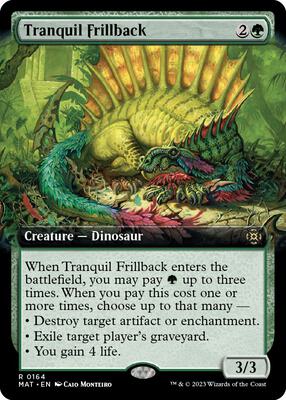 Tranquil Frillback (Extended Art) card from March of the Machine: The Aftermath