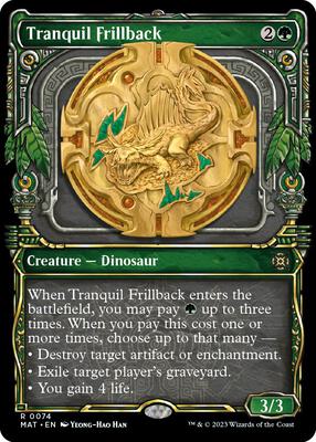 Tranquil Frillback (Showcase) card from March of the Machine: The Aftermath