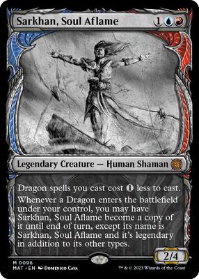Sarkhan, Soul Aflame (Showcase) card from March of the Machine: The Aftermath