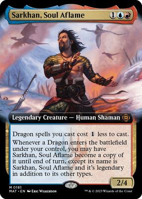 Sarkhan, Soul Aflame (Extended Art) card from March of the Machine: The Aftermath
