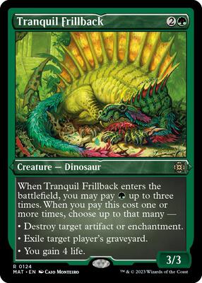 Tranquil Frillback (Foil Etched) card from March of the Machine: The Aftermath