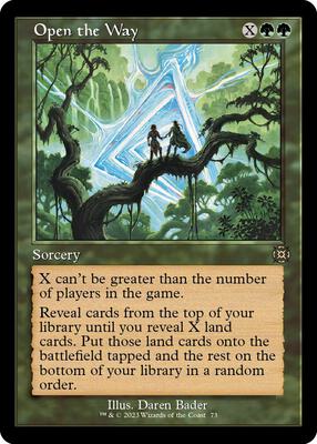Open the Way (Retro Frame) card from March of the Machine: The Aftermath