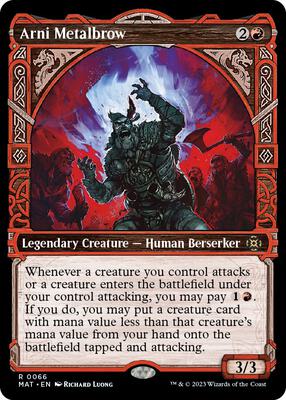 Arni Metalbrow (Showcase) card from March of the Machine: The Aftermath
