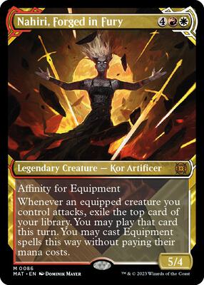 Nahiri, Forged in Fury (Showcase) card from March of the Machine: The Aftermath