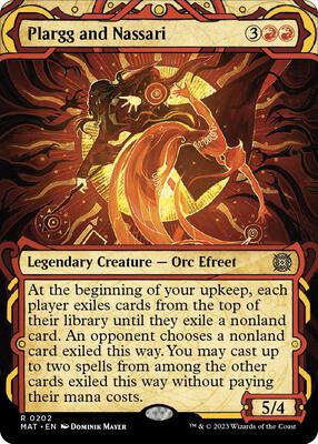 Plargg and Nassari (Halo Foil) card from March of the Machine: The Aftermath