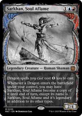 Sarkhan, Soul Aflame (Halo Foil) card from March of the Machine: The Aftermath
