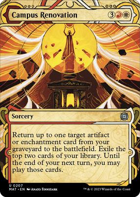 Campus Renovation (Halo Foil) card from March of the Machine: The Aftermath