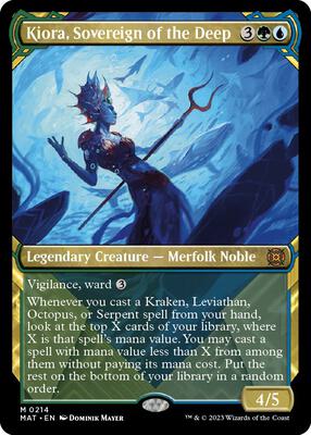 Kiora, Sovereign of the Deep (Halo Foil) card from March of the Machine: The Aftermath