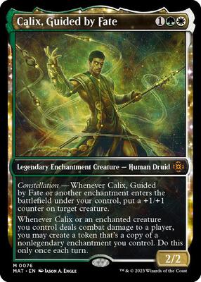 Calix, Guided by Fate (Showcase) card from March of the Machine: The Aftermath