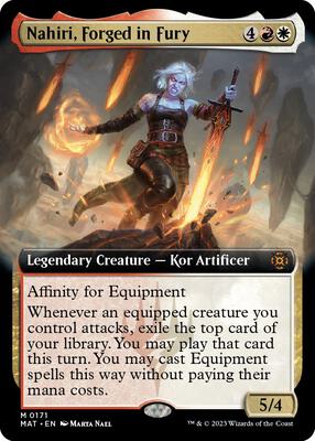 Nahiri, Forged in Fury (Extended Art) card from March of the Machine: The Aftermath