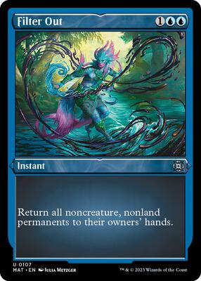Filter Out (Foil Etched) card from March of the Machine: The Aftermath