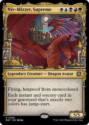 Niv-Mizzet, Supreme (Showcase) card from March of the Machine: The Aftermath