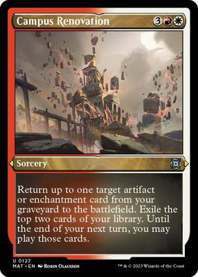 Campus Renovation (Foil Etched) card from March of the Machine: The Aftermath
