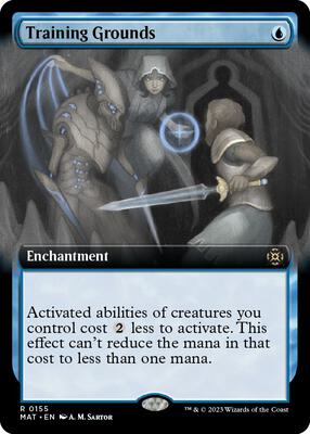 Training Grounds (Extended Art) card from March of the Machine: The Aftermath