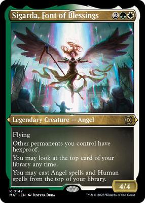 Sigarda, Font of Blessings (Foil Etched) card from March of the Machine: The Aftermath