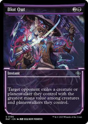 Blot Out (Halo Foil) card from March of the Machine: The Aftermath