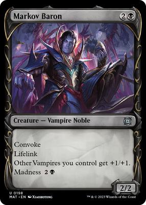 Markov Baron (Halo Foil) card from March of the Machine: The Aftermath