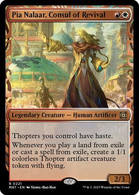 Pia Nalaar, Consul of Revival (Halo Foil) card from March of the Machine: The Aftermath