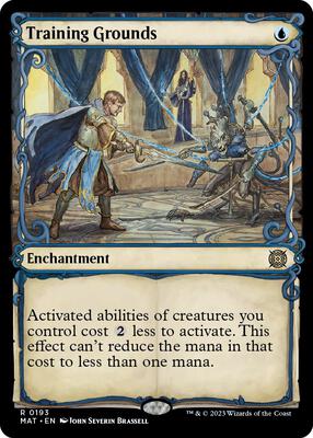 Training Grounds (Halo Foil) card from March of the Machine: The Aftermath
