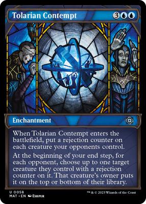 Tolarian Contempt (Showcase) card from March of the Machine: The Aftermath