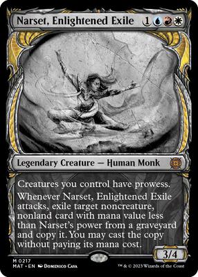 Narset, Enlightened Exile (Halo Foil) card from March of the Machine: The Aftermath