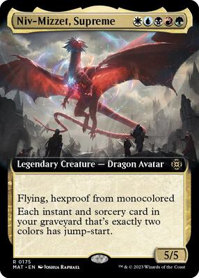 Niv-Mizzet, Supreme (Extended Art) card from March of the Machine: The Aftermath