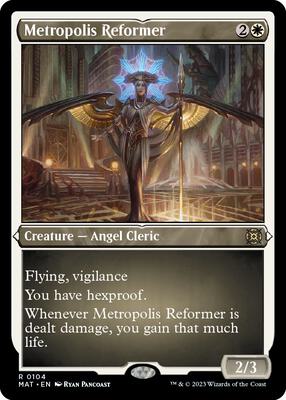 Metropolis Reformer (Foil Etched) card from March of the Machine: The Aftermath